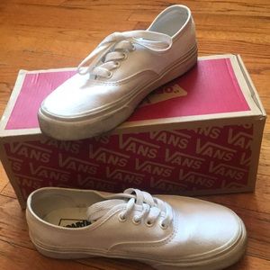 True white Vans